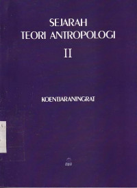 Sejarah teori antropologi II