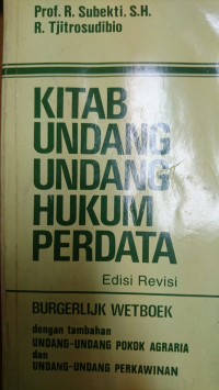 Kitab undang-undang hukum perdata