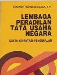 Lembaga peradilan tata usaha negara