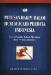 Putusan hakim dalam hukum acara perdata Indonesia