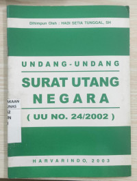 Undang-undang surat utang negara (UU no. 24/2002)