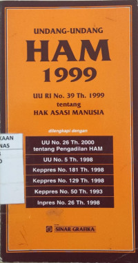 Image of Undang-undang hak asasi manusia 1999
