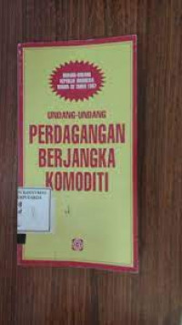 Undang-undang perdagangan berjangka komoditi