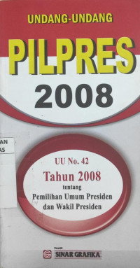 Undang-undang pilpres 2008