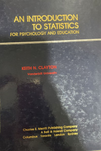 An introduction to statistics for psychology and education