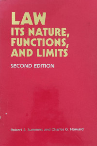 Law its nature, functions, and limits