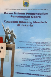 Dasar hukum pengendalian pencemaran udara dan kawasan dilarang merokok di Jakarta