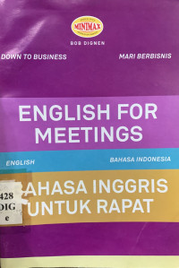 English for meetings : bahasa inggris untuk rapat