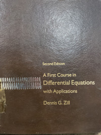 A first course in differential equations with applications