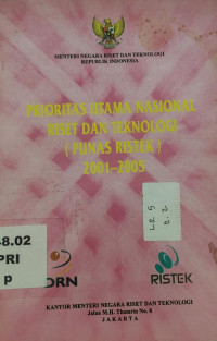 Prioritas utama nasional riset dan teknologi (Punas ristek) 2001-2005