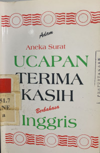 Aneka surat ucapan terima kasih berbahasa inggris