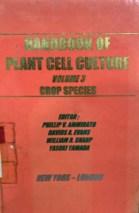 Handbook of plant cell culture (volume 3)