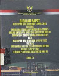 Risalah rapat (buku II)