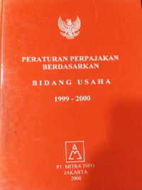 Peraturan Perpajakan Berdasarkan Bidang Usaha (1999-2000)