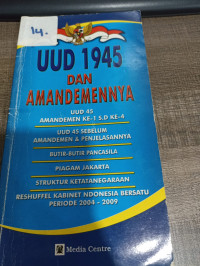 Uud 1945 dan amandemennya