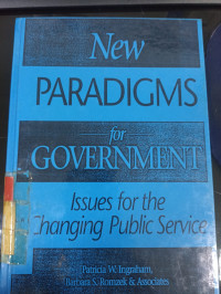 New paradigms for goverment issues for the changing pulic service