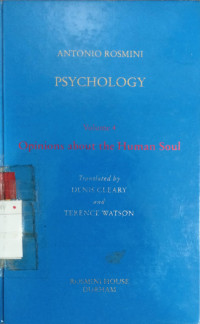 psychology vol 4 opinions about the human soul