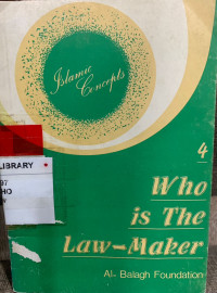 Who is the law maker