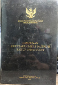 Himpunan Ketetapan MPRS dan MPR Tahun 1960 s/d 2002