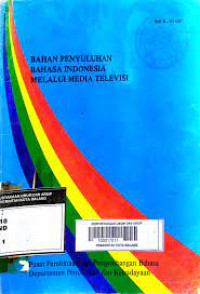 Bahan penyuluhan bahasa indonesia melalui media televisi