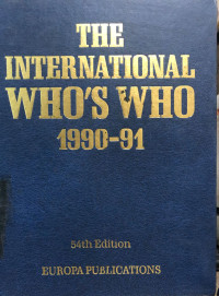 The International Who's Who 1990-91