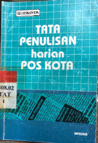 Tata Penulisan harian Pos Kota