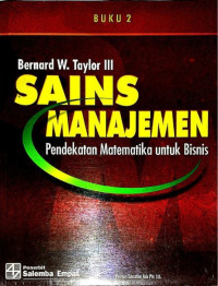 Sains Manajemen, Buku 2