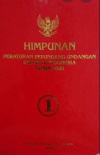 Himpunan peraturan perundang-undangan Republik Indonesia tahun 2000 (Buku 1)