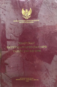 Himpunan Ketetapan MPRS dan MPR Tahun 1960 s/d 1998