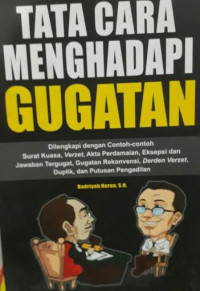 Tata cara menghadapi gugatan