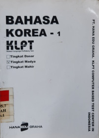 Bahasa Korea 1 : Tingkat Madya