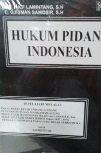 Hukum pidana Indonesia