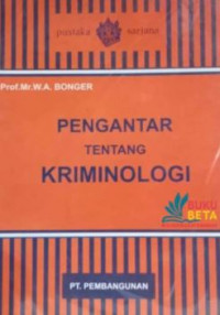 Pengantar tentang kriminologi