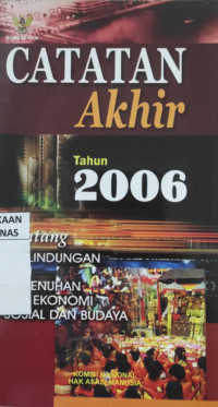 Catatan akhir tahun 2006