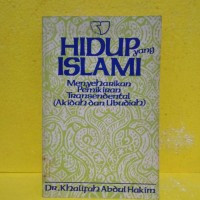 Hidup yang Islami menyeharikan pemikiran transendental