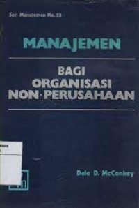 Manajemen bagi organisasi non perusahaan