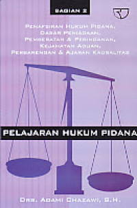 Pelajaran hukum pidana 2