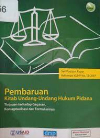 Pembaruan kitab undang undang hukum pidana