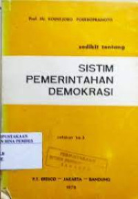 Sistim pemerintahan demokrasi