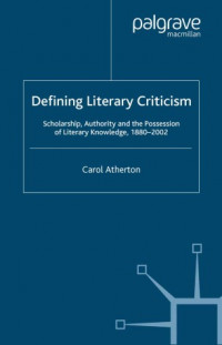 Defining literary criticism