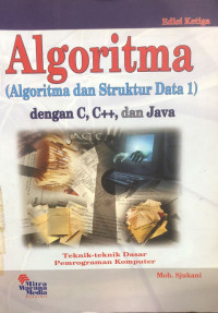 Algoritma (algoritma dan struktur data 1) dengan C, C++, dan Java