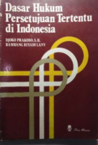 Dasar hukum persetujuan tertentu di Indonesia