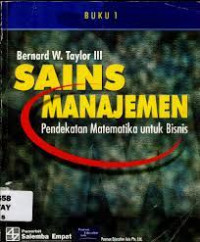 Sains manajemen, Buku 1