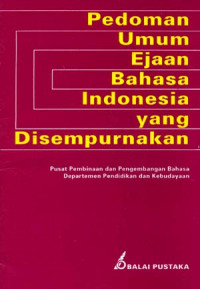 Pedoman umum ejaan bahasa indonesia yang disempurnakan