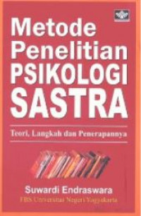 Metode penelitian psikologi sastra