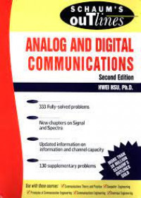 Schaum's Outline of analog and digital comunications - second edition