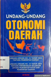 Undang-undang otonomi daerah