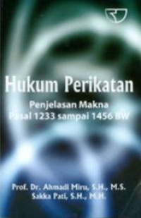 Hukum perikatan : penjelasan maksa pasar 1233bsampai 1456 BW