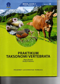 Praktikum Taksonomi Vertebrata (BMP) : 1-3 / BIOL4451 / 1 SKS