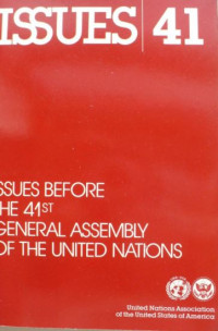 Issues before the 41st general assembly of the united nations